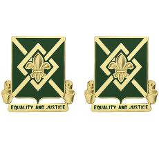 384th Military Police Battalion Unit Crest (Equality and Justice)